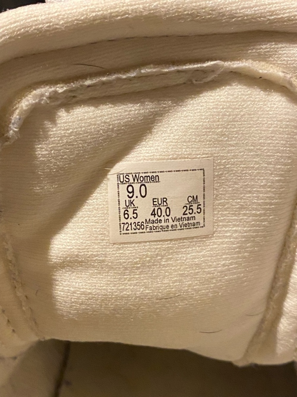 Vans Off-White High Top Sneakers - Picture 4 of 5